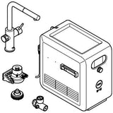 GROHE Blue Professional L-Auslauf Set – Spültisch-Einhandmischer mit Filterfunktion, Bluetooth & WiFi
