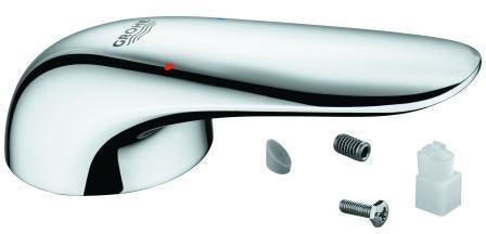 GROHE Hebel 46955 Chrom – Armaturengriff für Zwei-Loch-Waschtischbatterie mit 35 mm Kartusche