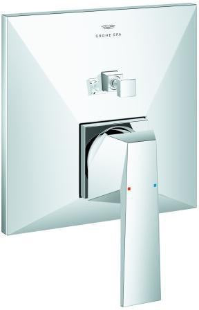 GROHE Allure Brilliant Einhand-Wannenbatterie Fertigmontageset – Chrom, Wandmontage, SilkMove