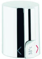 GROHE Temperaturwählgriff 47239 für Tenso – Chrom, mit 38°C-Temperatursperre