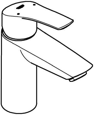 GROHE Eurosmart Einhand-Waschtischbatterie S-Size Chrom – SilkMove & EcoJoy