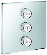 GROHE Grohtherm SmartControl 3-fach Unterputzventil Fertigmontageset eckig Chrom