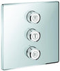 GROHE Grohtherm SmartControl 3-fach Unterputzventil Fertigmontageset eckig Chrom
