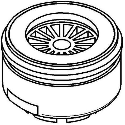GROHE Strahlregler 440047 für Eichelberg Armaturen – Außengewinde M 24 x 1, chrom