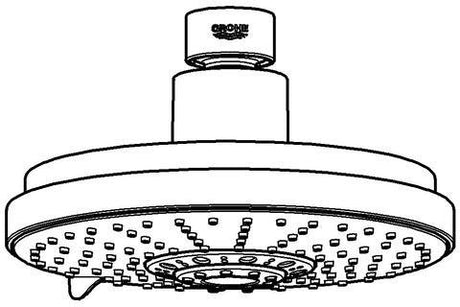 GROHE Rainshower Cosmopolitan 160 Kopfbrause mit 4 Strahlarten – Chrom, 11,5 l/min