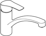 GROHE Eurosmart Professional Spültisch-Einhandmischer mit flachem Auslauf, Chrom, Cradle to Cradle Gold