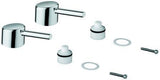 GROHE Griffpaar 48310 Concetto – Chrom, Markierung blau/rot, Metall