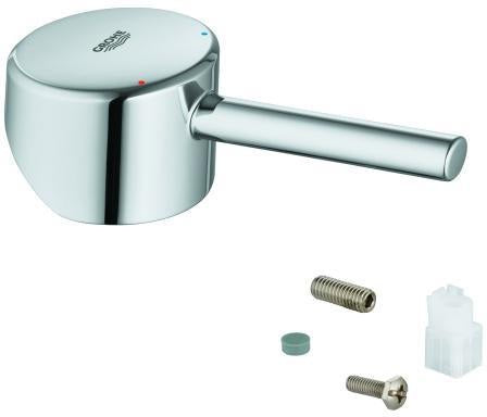 GROHE Hebel 46822 Chrom – Armaturengriff mit rot/blauer Temperaturanzeige