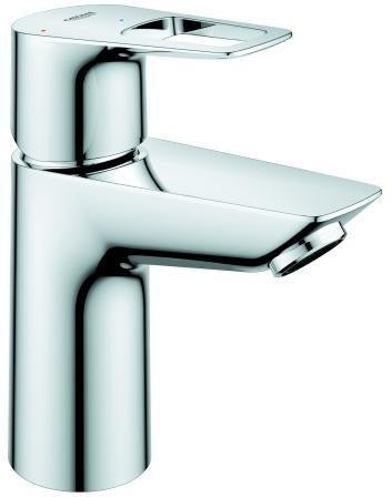 GROHE BauLoop Einhand-Waschtischbatterie S-Size mit Push-Open Ablaufgarnitur, chrom