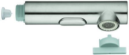 GROHE Spülbrause 48474 ausziehbar mit 2 Strahlarten in Chrom – MagneticDocking & SpeedClean