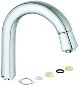 GROHE Auslauf 13349 Chrom – Drehbarer C-Auslauf mit Schaumstrahldüse