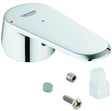 GROHE Hebel 46867 Chrom – Armaturengriff mit rot/blauer Temperaturanzeige