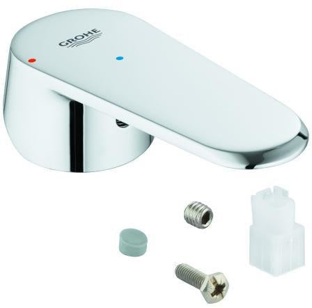 GROHE Hebel 46867 Chrom – Armaturengriff mit rot/blauer Temperaturanzeige