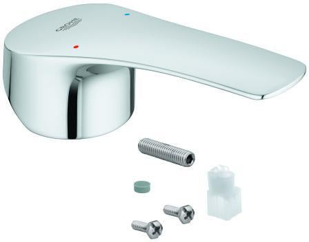 GROHE Hebel 48530 für Eurosmart Einhebelmischer – Chrom, mit rot/blauer Temperaturanzeige