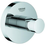 GROHE Essentials Bademantelhaken Metall chrom – verdeckte Wandmontage, 1 Haken