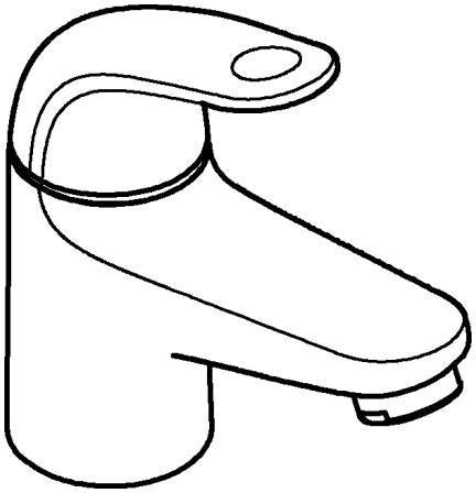 GROHE Standventil Euroeco XS-Size – Einlochmontage, Chrom, Water Saving