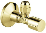 GROHE Eckventil 1/2x3/8'' mit Quetschverschraubung, Schubrosette & Metallgriff – Chrom