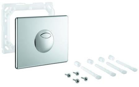 GROHE Skate WC-Betätigungsplatte 42303 Chrom – 2-Mengen- & Start/Stopp-Technik, 156x197 mm