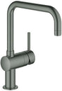 GROHE Minta Einhand-Spültischbatterie U-Auslauf hard graphite gebürstet