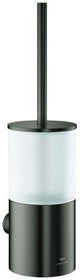 GROHE Atrio Toilettenbürstengarnitur – Wandmontage, verchromt, mit Mattglas-Einsatz