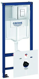 GROHE Rapid SL 5-in-1 Set für WC – 1,13 m Bauhöhe, Vorwandmontage, Schallschutz inklusive