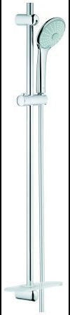 GROHE Euphoria 110 Massage Brausegarnitur mit 3 Strahlarten, 900 mm Stange, Chrom