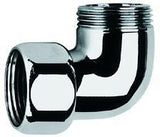 GROHE Anschlusswinkel 12419 3/4 Zoll x 3/4 Zoll Außengewinde chrom für Thermostat Automatic 2000 Compact