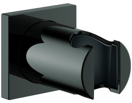 GROHE Rainshower Wandbrausehalter 27075 eckig hard graphite – nicht verstellbar, verdeckte Befestigung
