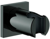 GROHE Rainshower Wandbrausehalter 27075 eckig hard graphite – nicht verstellbar, verdeckte Befestigung