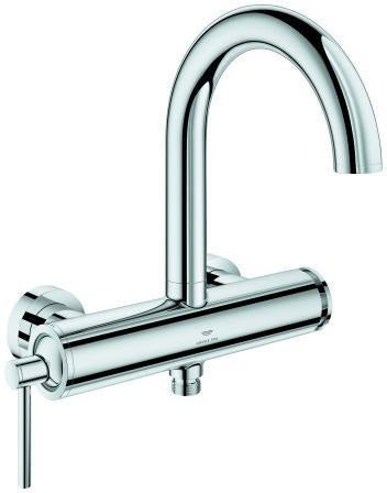 GROHE Atrio Einhand-Wannenbatterie 24367 Wandmontage Chrom – SilkMove & LongLife