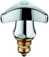 GROHE Oberteil 11003 mit Trecorn-Griff, Markierung blau, 3/8 Zoll, chrom – LongLife Oberfläche