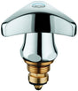 GROHE Oberteil 11003 mit Trecorn-Griff, Markierung blau, 3/8 Zoll, chrom – LongLife Oberfläche