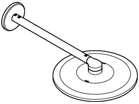 GROHE Rainshower SmartActive 310 Kopfbrauseset mit 430 mm Brausearm, 2 Strahlarten, Chrom