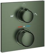 GROHE Allure Thermostat-Wannenbatterie Fertigmontageset cool sunrise gebürstet