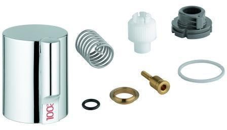 GROHE Red Griff 46679 Chrom – Kindergesicherter Zieh- und Drehbedienknopf mit StarLight Oberfläche