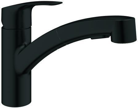 GROHE Eurosmart Spültisch-Einhandmischer mit ausziehbarem Auslauf und Dual-Spülbrause in Chrom