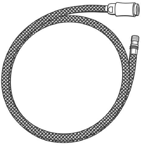 GROHE Auslaufbrause 46519 für Minta Spültisch-EHM – Chrom, herausziehbarer Mousseur