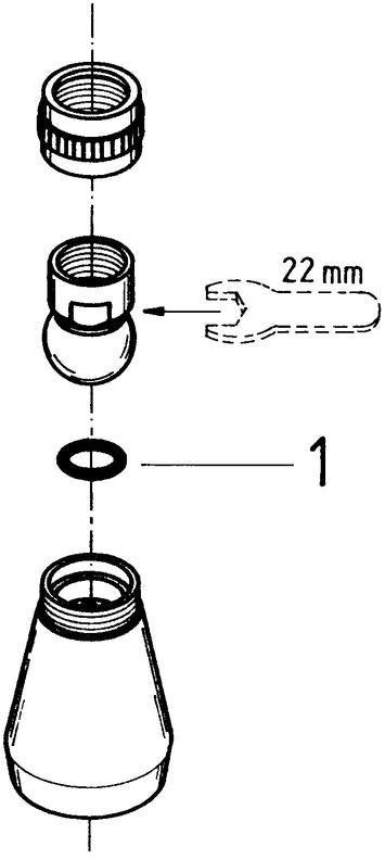 GROHE Relexa Plus 50 Kopfbrause mit Kugelgelenk, 1/2 Zoll, Chrom, 1 Strahlart, Antikalk
