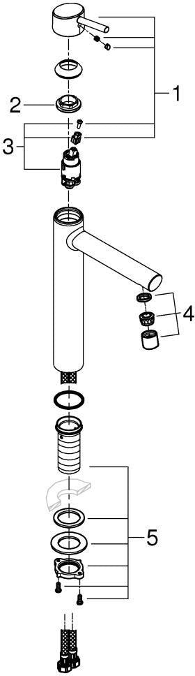 GROHE Concetto Einhand-Waschtischbatterie XL-Size Chrom – SilkMove & EcoJoy