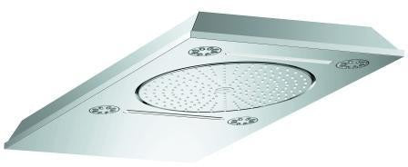 GROHE Rainshower Aqua 15" Kopfbrause, 3 Strahlarten, 381x678 mm, Chrom