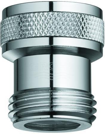 GROHE Rückflussverhinderer 1/2 Zoll Außen- und Innengewinde, 2 Stück, Chrom
