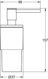 GROHE Seifenspender Allure/Atrio 40886 chrom – 160 ml Glasbehälter mit verchromter Pumpe