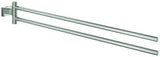 GROHE Essentials Cube Handtuchhalter 2-armig, schwenkbar, 439 mm, Chrom – Wandmontage