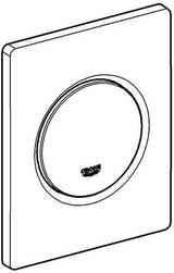 GROHE Nova Cosmopolitan Urinal-Betätigungsplatte – manuelle Auslösung, chrom, 116 x 144 mm
