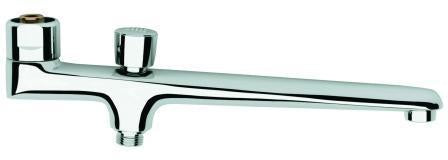 GROHE Gussauslauf 13146 mit Umstellung – Chrom, drehbar, Schaumstrahldüse, Messing