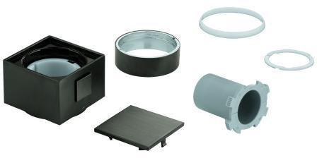 GROHE Temperaturwählgriff 49091 eckig für THM-Fertigmontagesets Chrom – SafeStop 38°C