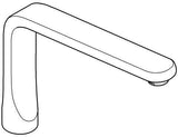 GROHE Auslauf 13250 chrom – L-Auslauf mit Strahlregler, verchromt, Messing gegossen