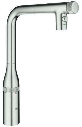 GROHE Essence SmartControl Spültischbatterie mit Dual Spülbrause und herausziehbarem Auslauf in Chrom
