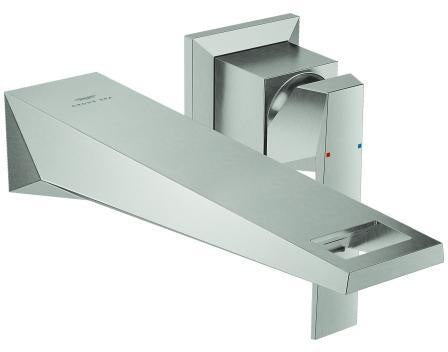 GROHE Allure Brilliant 2-Loch-Waschtischbatterie Wandmontage Ausladung 210 mm Chrom