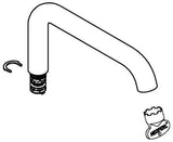 GROHE Rohrauslauf 13375 für Essence EH-Waschtischbatterie XL-size chrom – schwenkbar